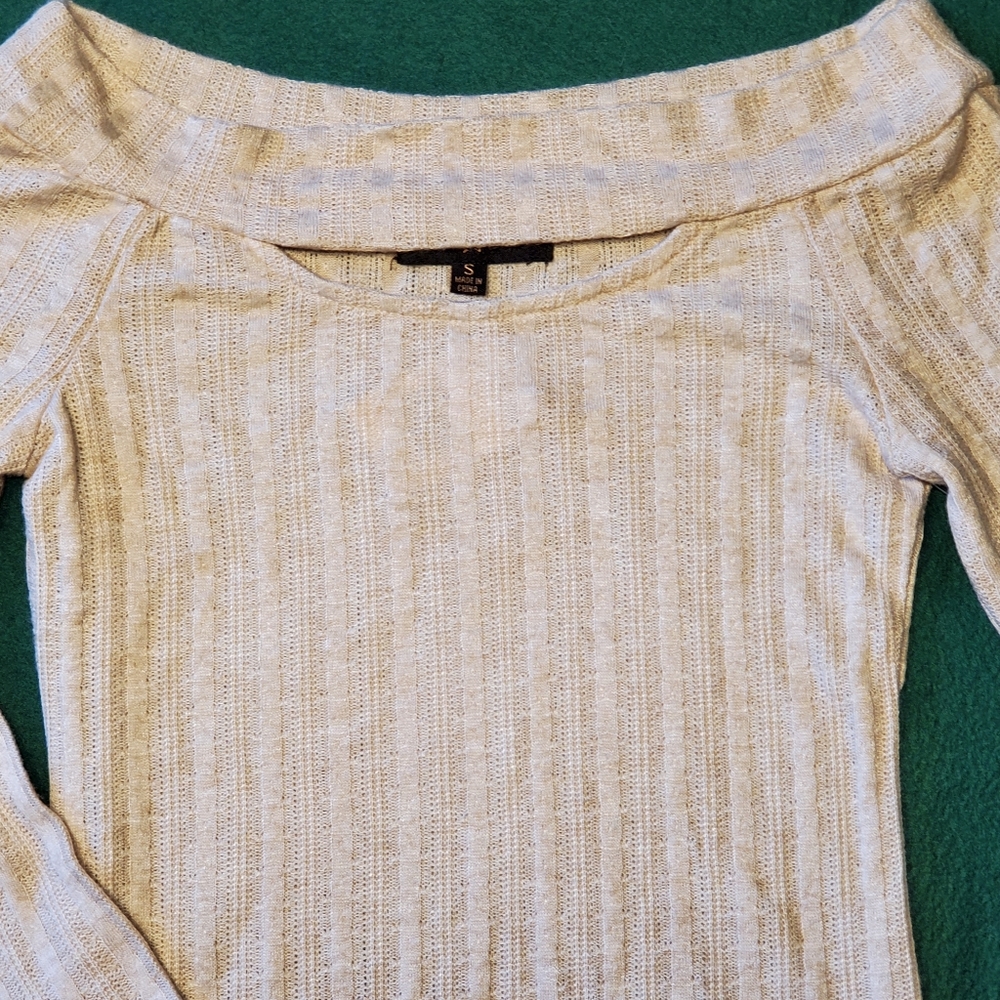 Almost Famous cream knit top - Picture 8 of 11